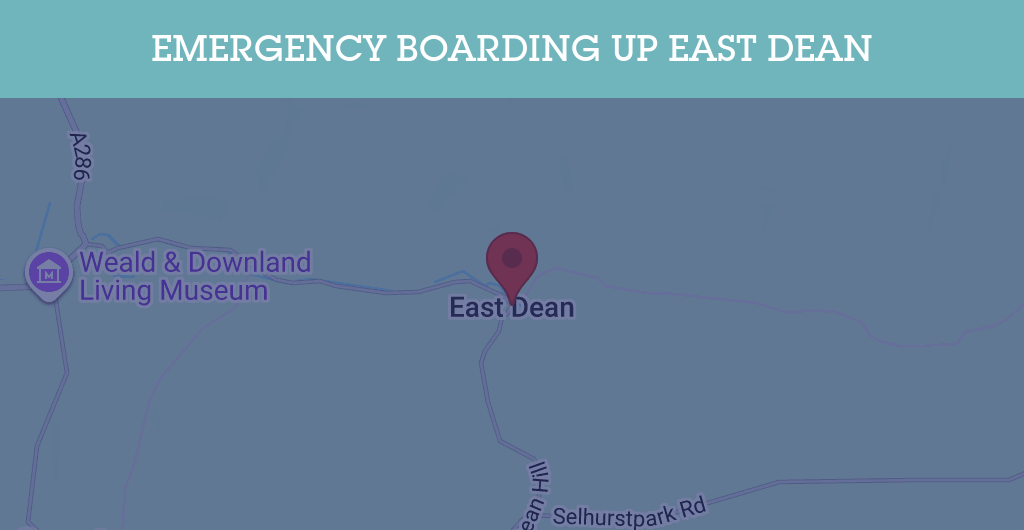 Emergency Boarding Up Services in East Dean - BN postcode