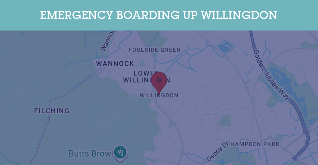 Emergency Boarding Up Services in Willingdon - BN postcode