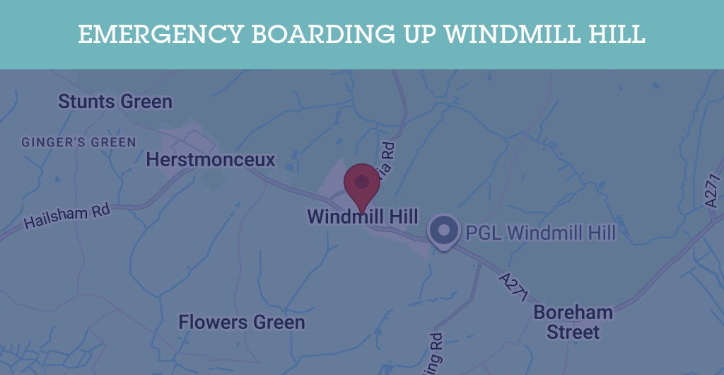 Emergency Boarding Up Services in Windmill Hill - BN postcode